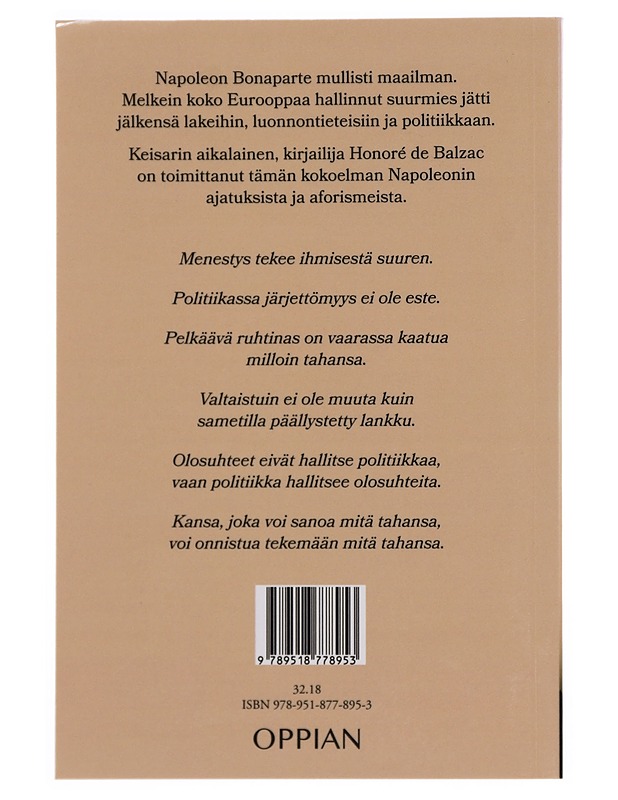 Ajatuksia ja aforismeja - Napoleon Bonaparte - Romaanit ja novellit - 10105383333 - 1