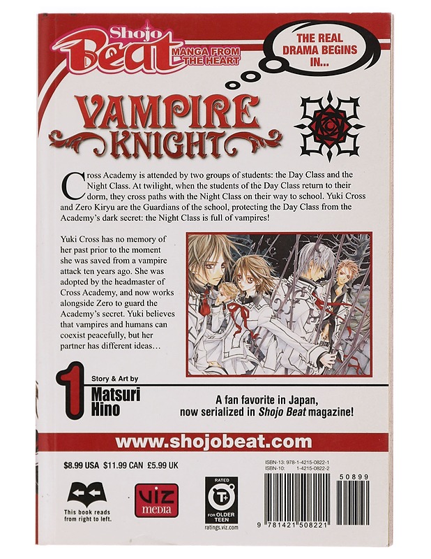 Vampire knight. Vol. 1 - Hino, Matsuri - Sarjakuvat - 10105383340 - 1