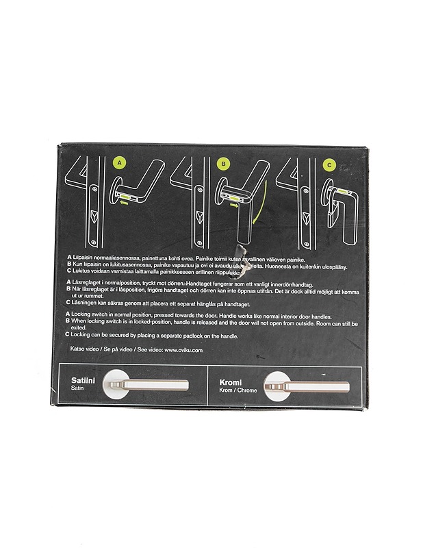 OVIKU lukittava oven painike - Rakennustarvikkeet - 10105383440 - 1