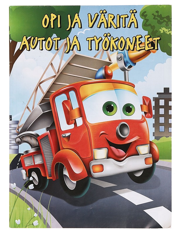 Opi ja väritä : Autot ja työkoneet - Harrastekirjat - 10105383487 - 0