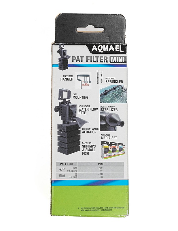 AQUAEL Pat filter mini sisäsuodatin - Lemmikkitarvikkeet - 10105383579 - 1