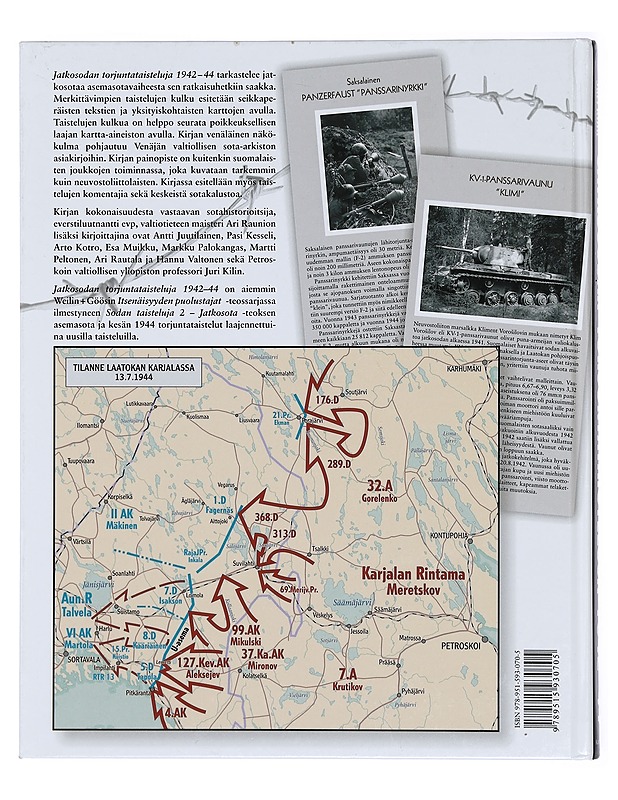 Jatkosodan torjuntataisteluja 1942-44 - Raunio, Ari - Historiakirjat - 10105383582 - 1