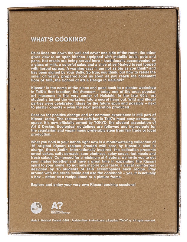 Kipsari: the vegetarian art & design cookbook - Taide- ja kulttuurikirjat - 10105383657 - 2