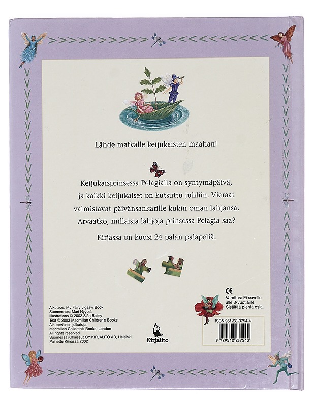 Keijukaisprinsessan syntymäpäivä: palapelikirja - Bailey, Siân - Lastenkirjat - 10105383720 - 1