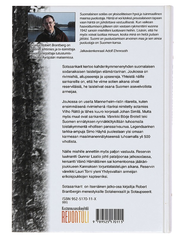 Sotasankarit - Robert Brantberg - Elämäkerrat ja muistelmat - 10105383754 - 1