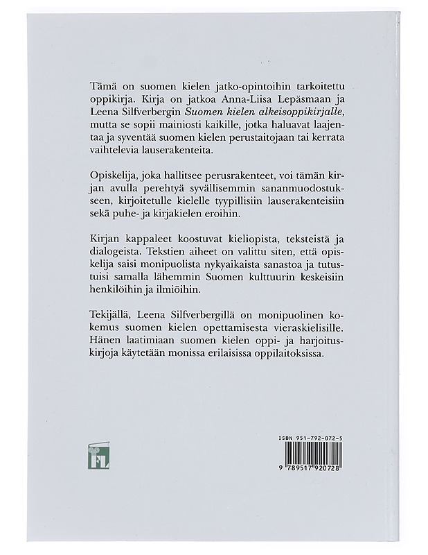 Suomen kielen jatko-oppikirja - Leena Silfverberg - Tietokirjat ja oppaat - 10105383785 - 1
