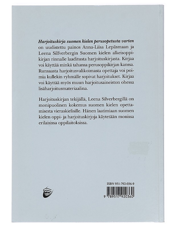 Harjoituskirja suomen kielen perusopetusta varten - Leena Silfverberg - Tietokirjat ja oppaat - 10105383798 - 1