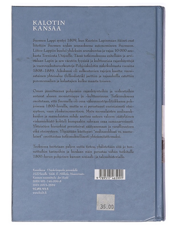 Kalotin kansaa - Maria Lähteenmäki - Historiakirjat - 10105383801 - 1