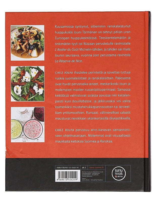 Chez Jouni - Törmänen, Jouni - Ruokakirjat - 10105383805 - 1