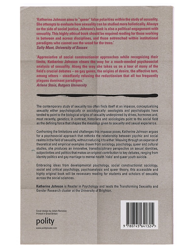 Sexuality : a psychosocial manifesto - Katherine Johnson - Tietokirjat ja oppaat - 10105384099 - 1
