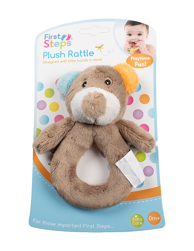 FIRST STEPS Plush Rattle vauvan lelu - Lasten lelut - 10105384183 - 0
