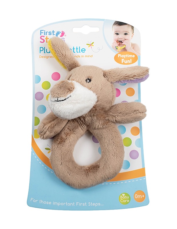 FIRST STEPS Plush Rattle vauvan lelu - Lasten lelut - 10105384189 - 0