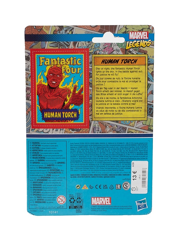 HASBRO Marvel Legends: Human torch figuuri - Lasten lelut - 10105384237 - 1