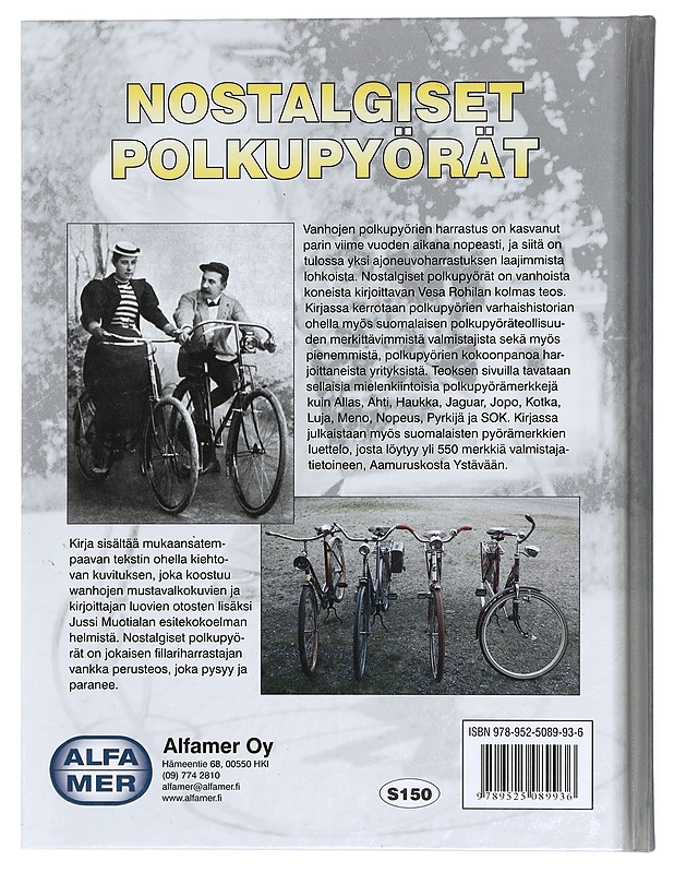 Nostalgiset polkupyörät - Vesa Rohila - Historiakirjat - 10105384290 - 1