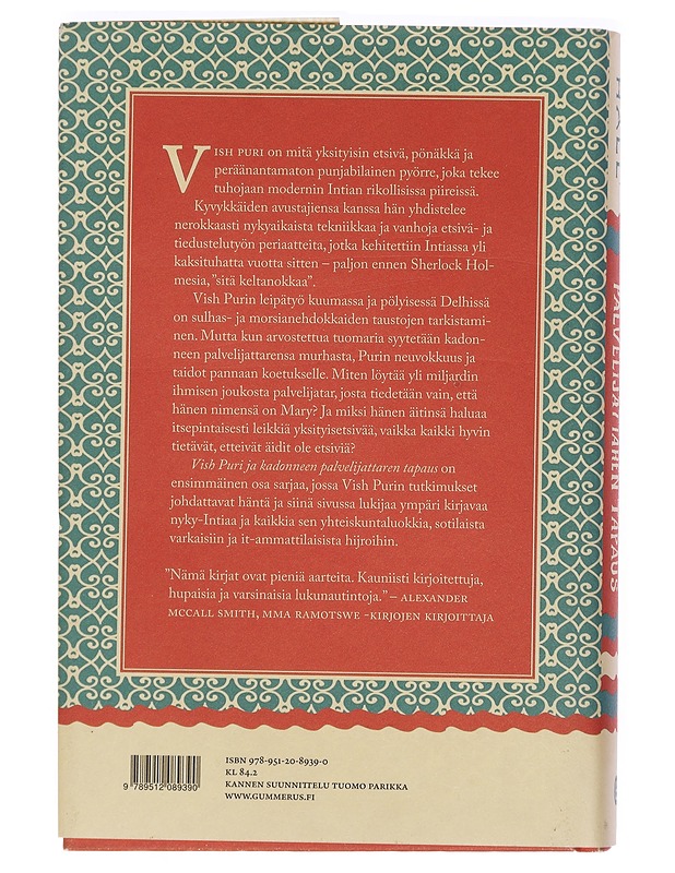 Vish Puri & kadonneen palvelijattaren tapaus - Hall, Tarquin - Jännitys ja dekkarit - 10105384316 - 1