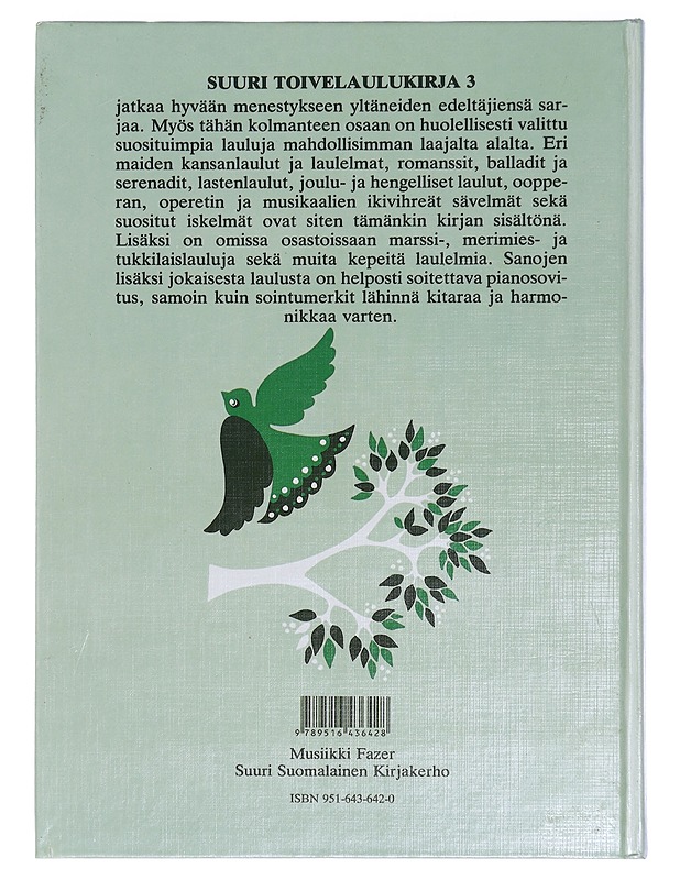 Suuri toivelaulukirja. 3 - Vuoristo, Aapeli - Musiikki- ja elokuvakirjat - 10105384338 - 1