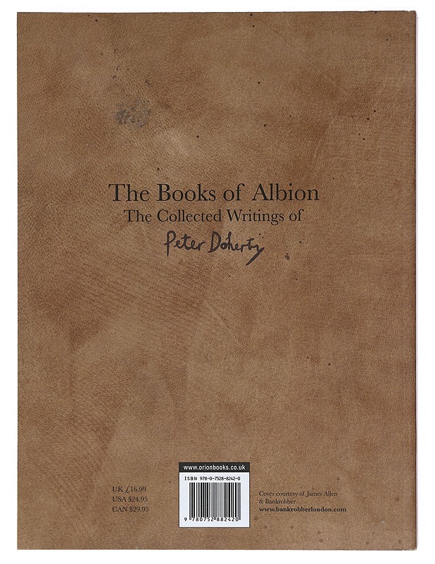 The books of albion - Peter Doherty - Musiikki- ja elokuvakirjat - 10105384387 - 1