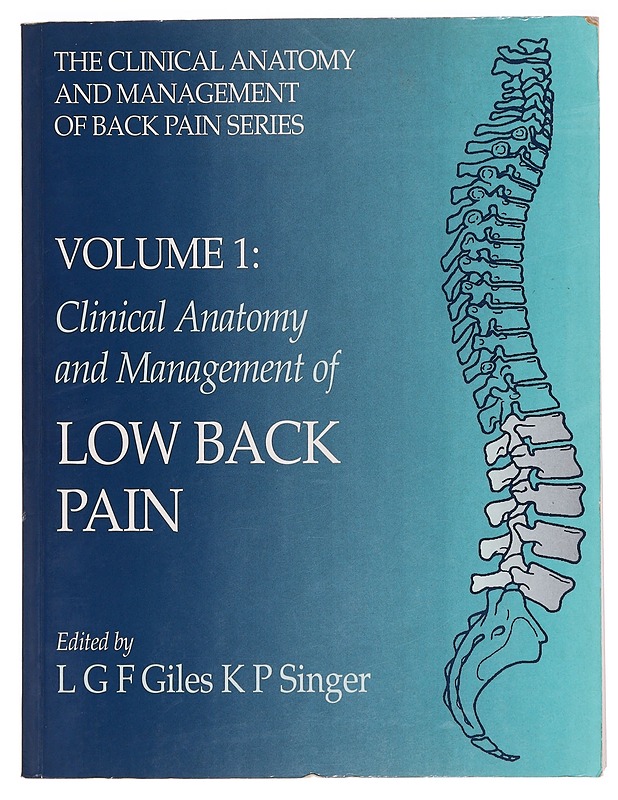 Clinical anatomy and management of low back pain - Giles, L. G. F. - Tietokirjat ja oppaat - 10105384405 - 0