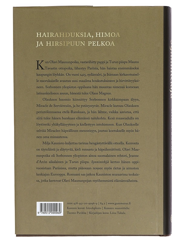 Synnintekijä - Milja Kaunisto - Historiakirjat - 10105384472 - 1