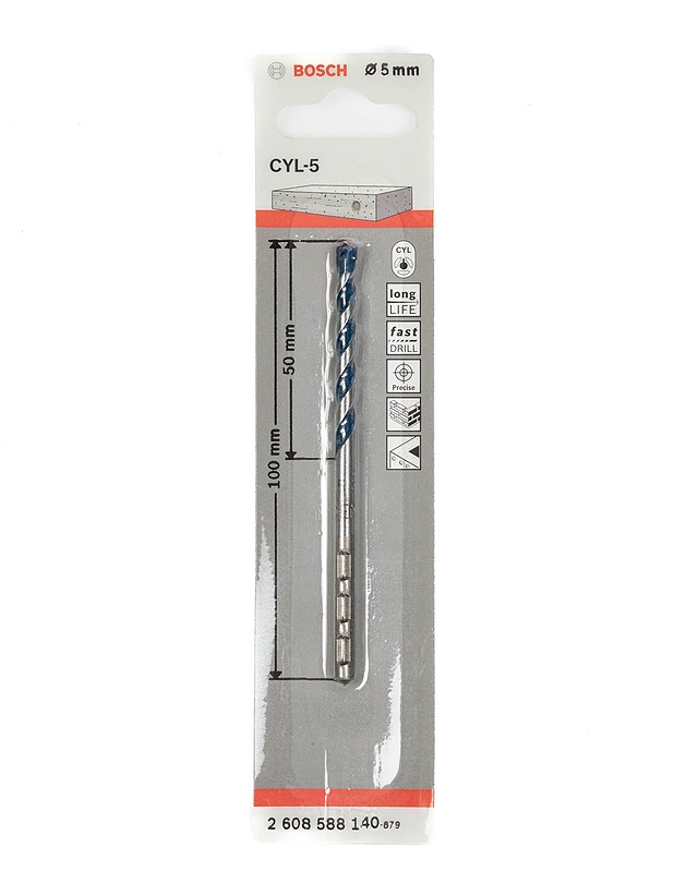 BOSCH CYL-5 poranterä 5 mm - Rakennustarvikkeet - 10105384498 - 0