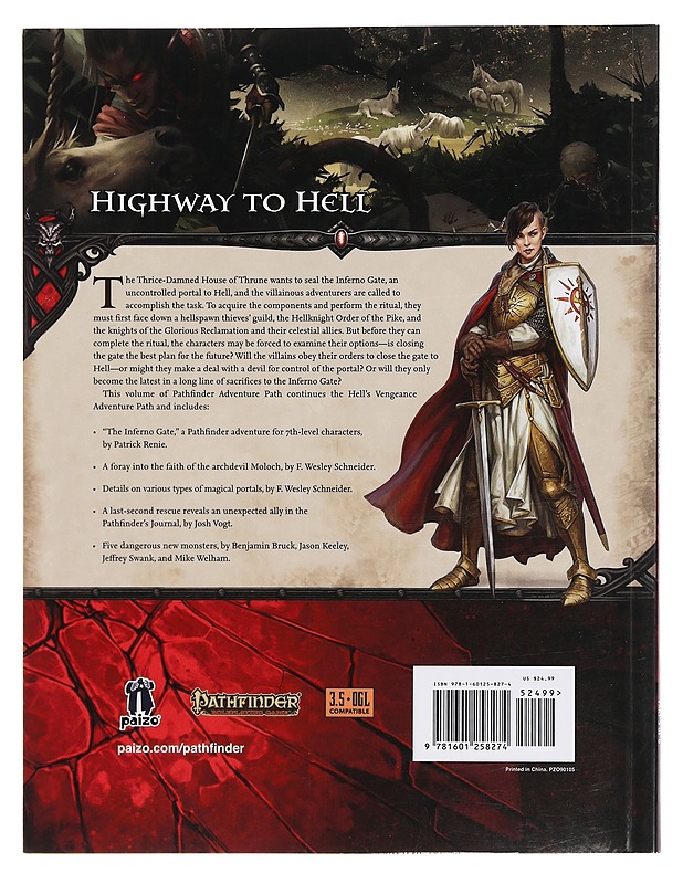 Pathfinder: Hell's Vengeance Adventure Path 3 of 6: The Inferno Gate - Partick Renie - Fantasia- ja scifi - 10105384522 - 1