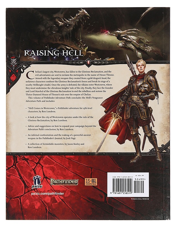Pathfinder: Hell's Vengeance Adventure Path 6 of 6: Hell Comes to Westcrown - Ron Lundeen - Fantasia- ja scifi - 10105384534 - 1