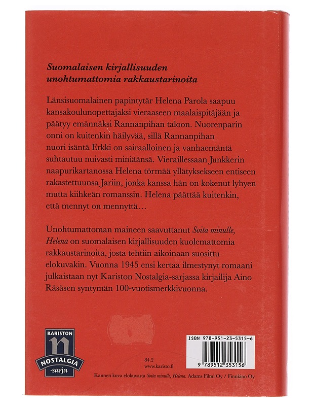 Soita minulle, Helena - Aino Räsänen - Romaanit ja novellit - 10105384540 - 1
