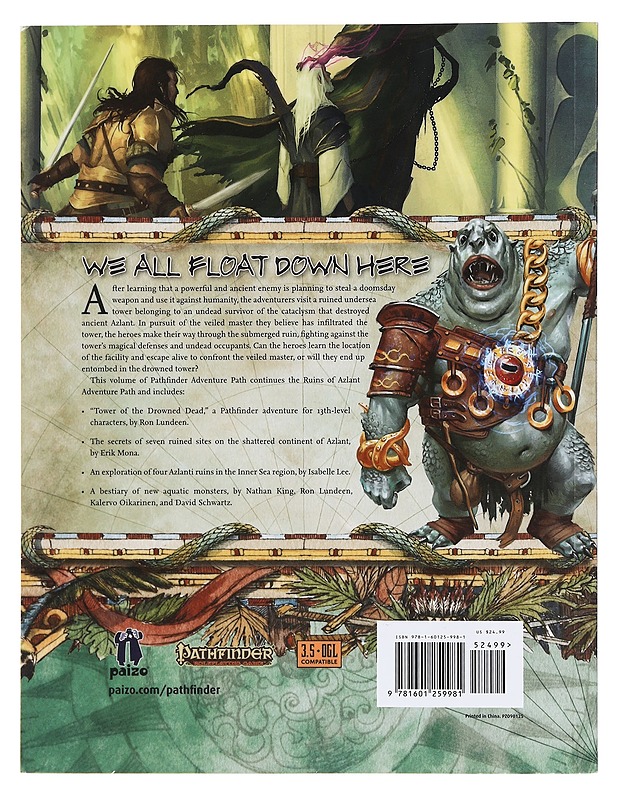 Pathfinder: Ruins of Azlant 5 of 6 : Tower of the Drowned Dead - Ron Lundeen - Fantasia- ja scifi - 10105384564 - 1