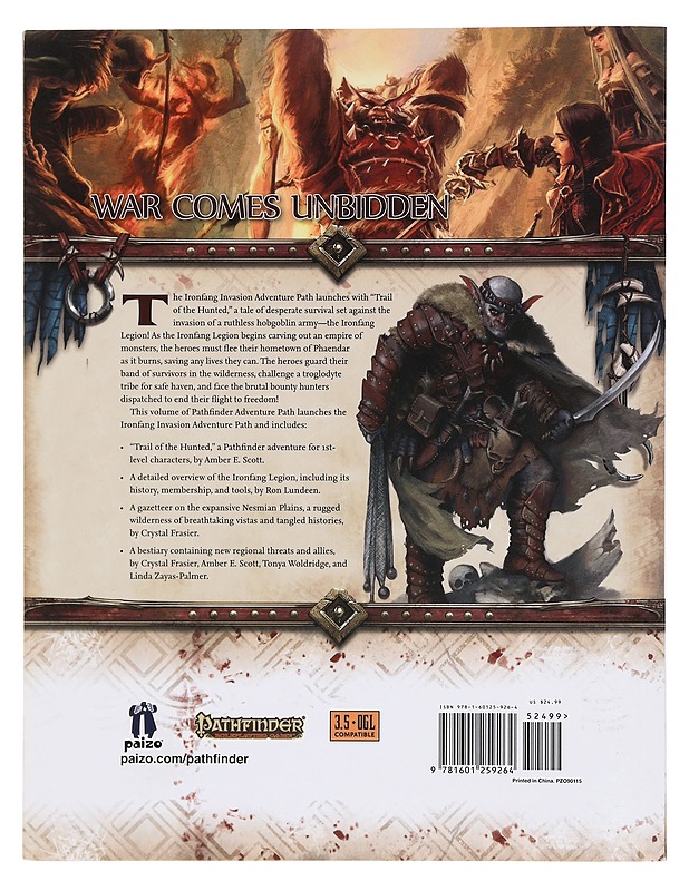 Pathfinder: Ironfang Invasion 1 of 6: Trail of the Hunted - Amber E. Scott - Fantasia- ja scifi - 10105384644 - 1