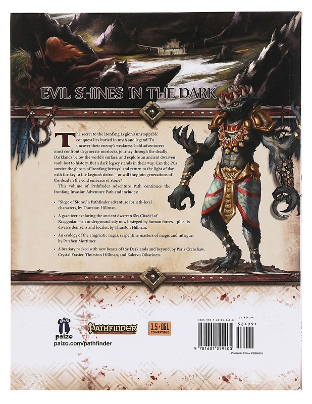 Pathfinder: Ironfang Invasion 4 of 6: Siege of Stone - Thurston Hillman - Fantasia- ja scifi - 10105384656 - 1