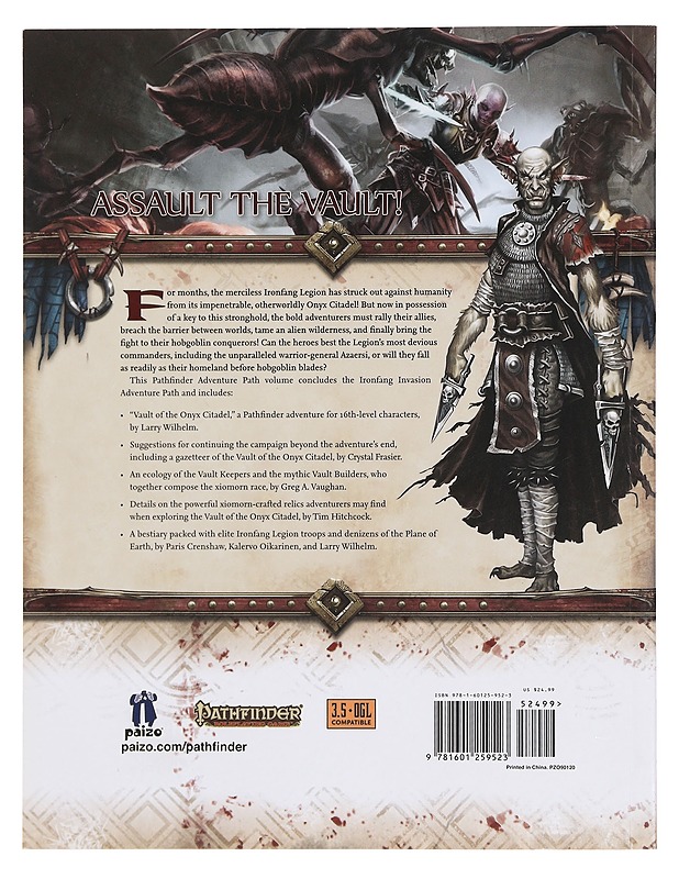 Pathfinder: Ironfang Invasion 6 of 6: Vault of the Onyx Citadel - Larry Wilhelm - Fantasia- ja scifi - 10105384664 - 1