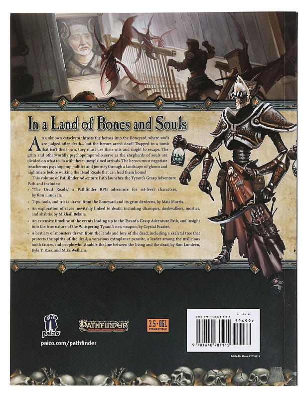 Pathfinder: Tyrant's Grasp 1 of 6 : The Dead Roads - Ron Lundeen - Fantasia- ja scifi - 10105384673 - 1