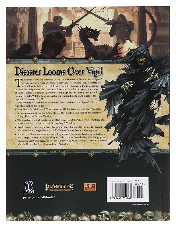 Pathfinder: Tyrant's Grasp 3 of 6 : Last Watch - Larry Wilhelm - Fantasia- ja scifi - 10105384680 - 1