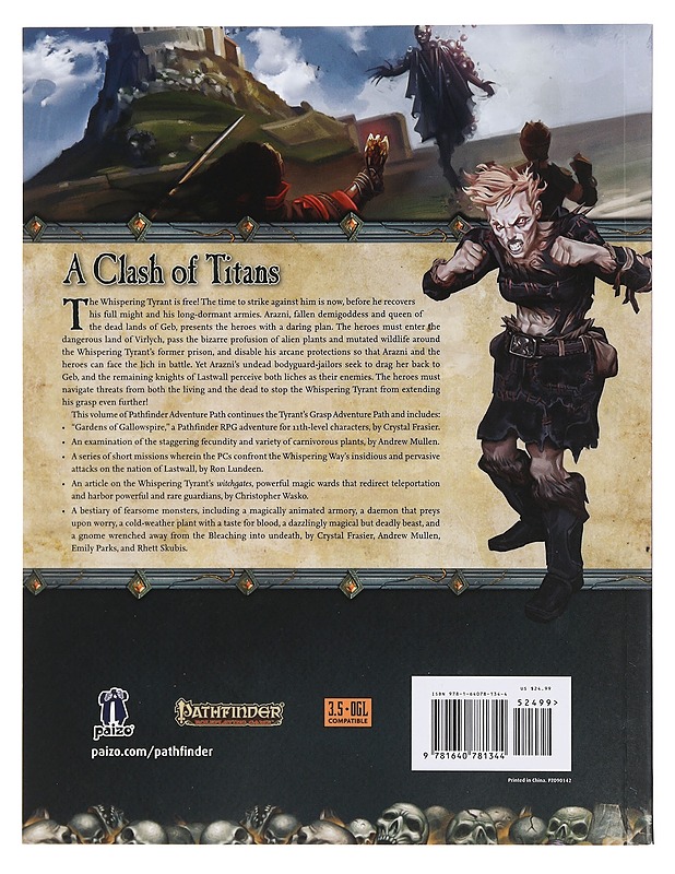 Pathfinder: Tyrant's Grasp 4 of 6 : Gardebs of Gallowspire - Crystal Frasier - Fantasia- ja scifi - 10105384686 - 1