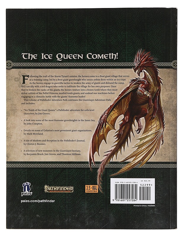 Pathfinder: Giantslayer 4 of 6: Ice Tomb of the Giant Queen - Jim Groves - Fantasia- ja scifi - 10105384710 - 1