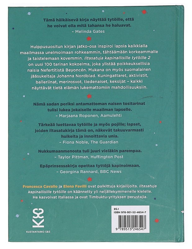 Iltasatuja kapinallisille tytöille. 2 - Favilli, Elena - Lastenkirjat - 10105384773 - 1