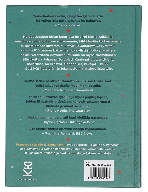 Iltasatuja kapinallisille tytöille. 2 - Favilli, Elena - Lastenkirjat - 10105384783 - 1