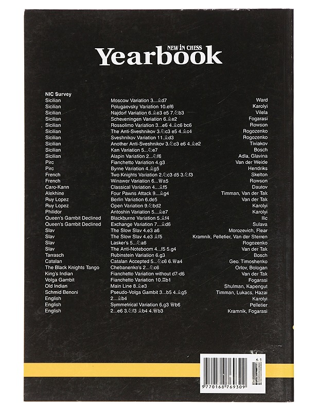 New In Chess Yearbook 61 White is OK! - Genna Sosonko - Tietokirjat ja oppaat - 10105385008 - 1