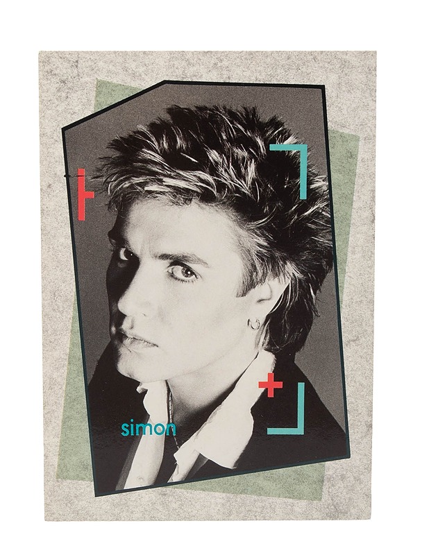 Duran Duran: Simon le Bon postikortti - retro - Askartelu - 10105385081 - 0