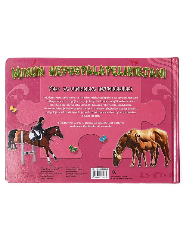 Minun hevospalapelikirjani - Anja Schriever - Lastenkirjat - 10105385088 - 1