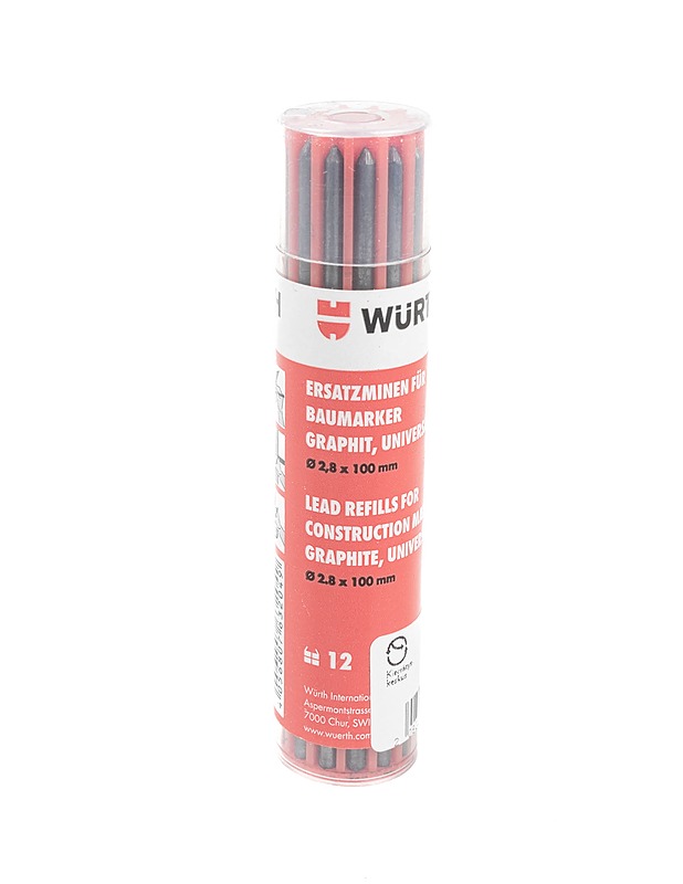 WÜRTH lyijytäytteet rakennusmerkintäkynään - Rakennustarvikkeet - 10105385180 - 0