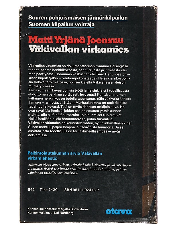 Väkivallan virkamies - Matti Yrjänä Joensuu - Romaanit ja novellit - 10105385188 - 1