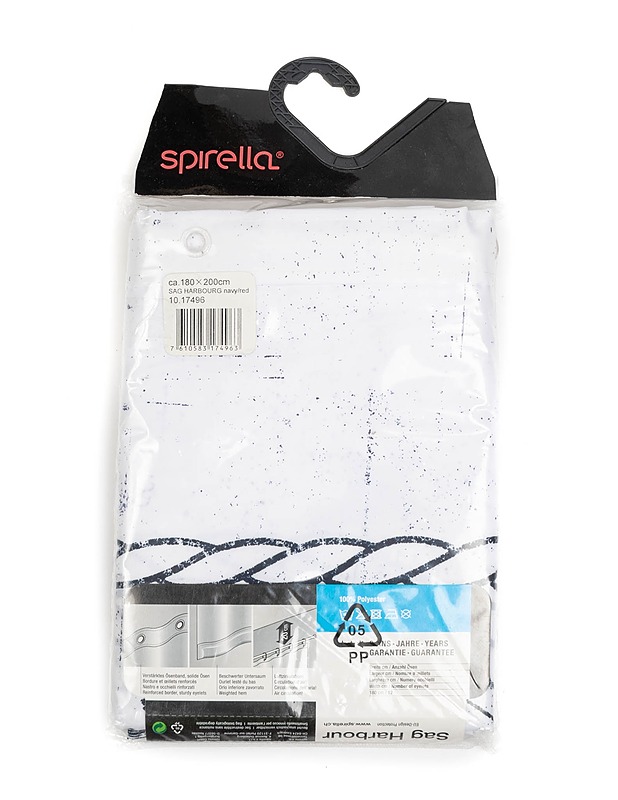 SPIRELLA Sag harbour suihkuverho, 180 x 200 - Muut kodintekstiilit - 10105385253 - 1