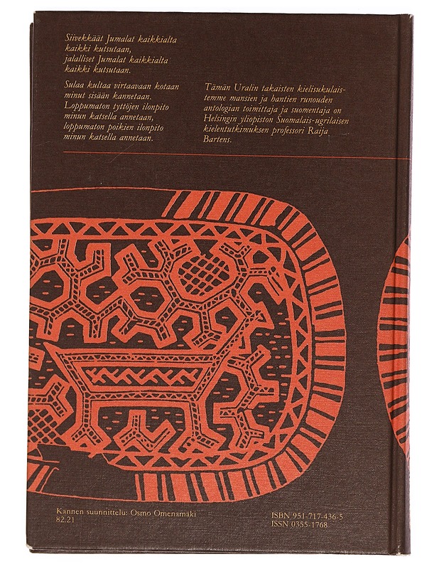Siivekkäille jumalille, jalallisille jumalille : mansien ja hantien runoutta - Bartens, Raija - Romaanit ja novellit - 10105385462 - 1