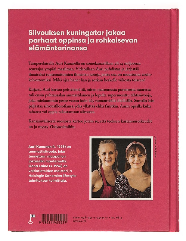 Aurin siivousrakkauskirja - Oona Laine - Elämäkerrat ja muistelmat - 10105385468 - 1