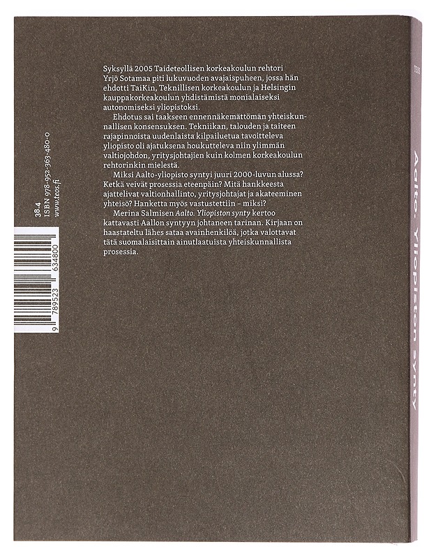 Aalto : yliopiston synty - Merina Salminen - Taide- ja kulttuurikirjat - 10105385528 - 1