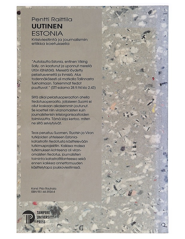 Uutinen Estonia - Pentti Raittila - Tietokirjat ja oppaat - 10105385619 - 1