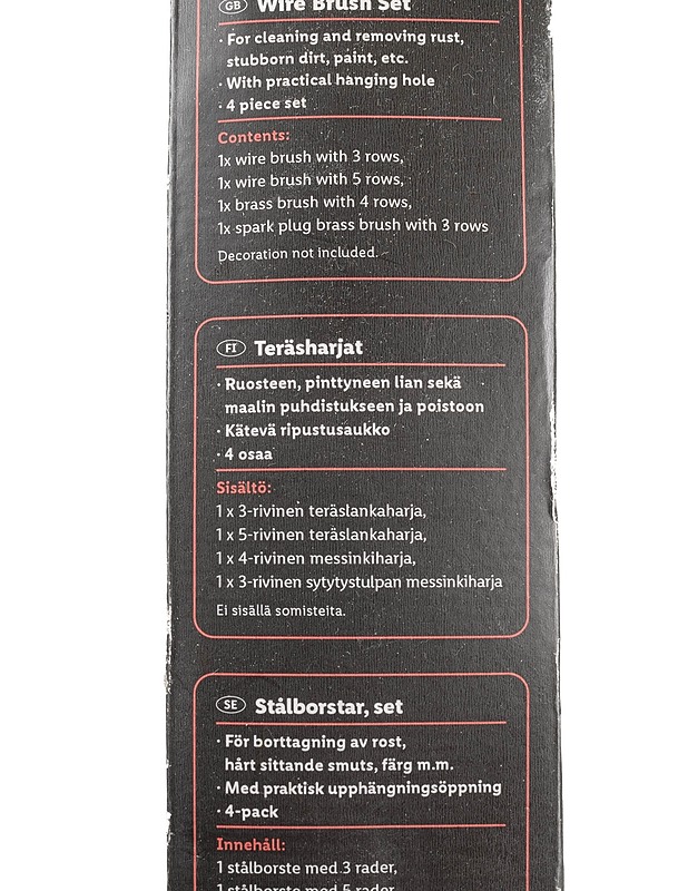 PARKSIDE teräsharjat, 4 kpl - Rakennustarvikkeet - 10105385636 - 1