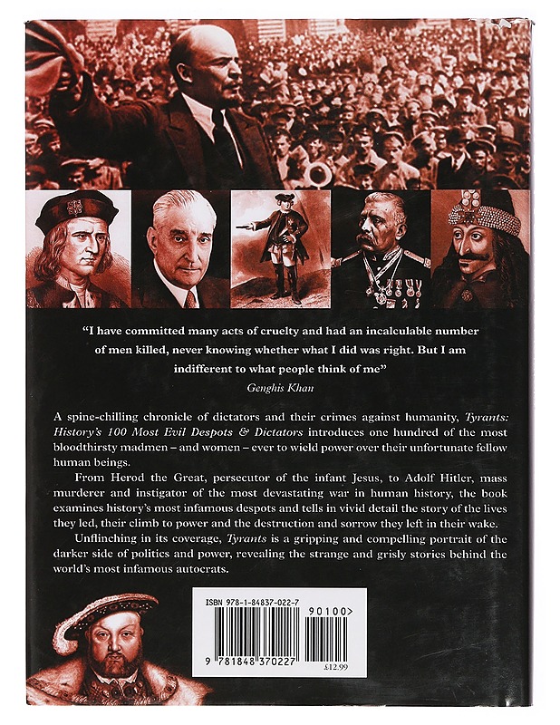 Tyrants History s 100 Most Evil Despots & Dictators -Cawthorne, Nigel - Historiakirjat - 10105385651 - 1