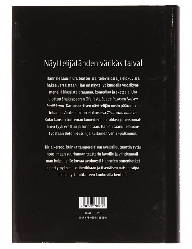 Hannele, näyttelijä - Panu Rajala - Elämäkerrat ja muistelmat - 10105385659 - 1